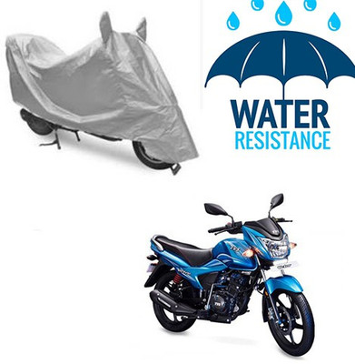 saanvi Waterproof Two Wheeler Cover for TVS(Victor New, Silver)