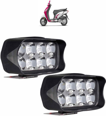 Vagary HIGH QUALITY WATERPROOF SUPER BRIGHT VEHICLE HEADLIGHT/HEADLAMP-142 Fog Lamp Motorbike LED for Honda (12 V, 55 W)(Activa i, Pack of 2)
