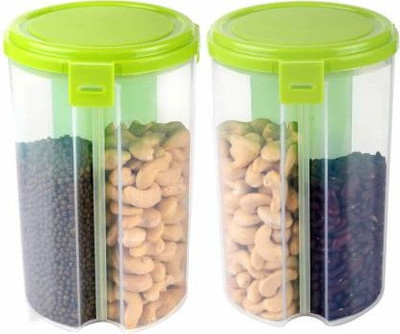 mKitchen Plastic Utility Container  - 2000 ml(Pack of 2, Multicolor)