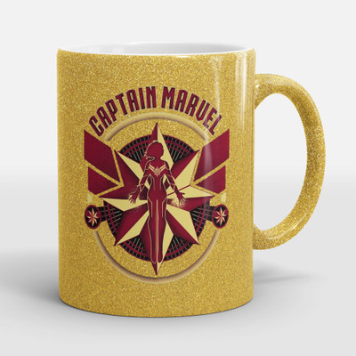 Sublikraft Captain Marvel Ceramic Coffee Mug(330 ml)