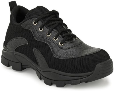 Ozarro Steel Toe Fabric Safety Shoe(Black, S1, Size 6)