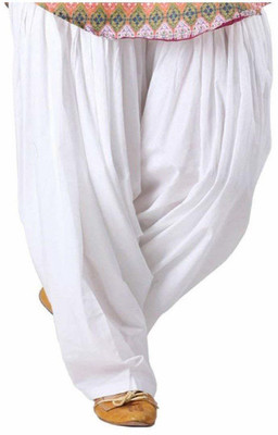 Prabha creations Cotton Blend Solid Salwar