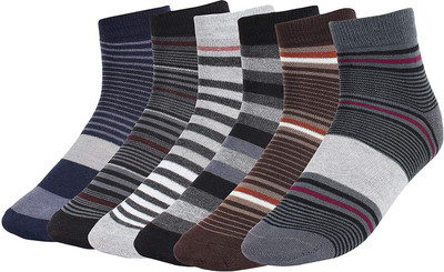 CREATURE Men Striped Ankle Length(Pack of 6)