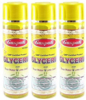 GANPATI HERBAL Glycerin with Lime Juice Pack of 3 Face Wash(100 ml)