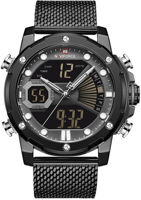 NAVIFORCE NF9172-BK NF9172 Analog-Digital Watch  - For Men