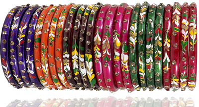 NMII Glass Zircon Bangle Set(Pack of 24)