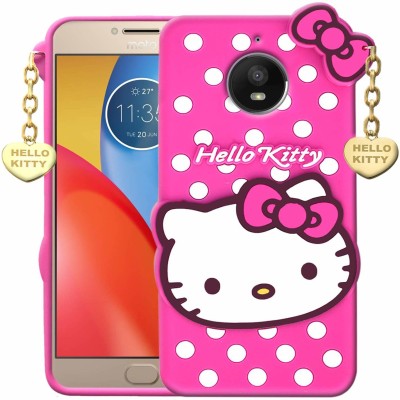 BOZTI Back Cover for Motorola Moto E4 Plus, Cute Hello Kitty Case(Pink, Grip Case, Pack of: 1)