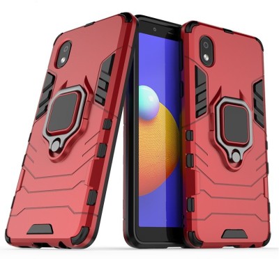 Glaslux Back Cover for Samsung Galaxy A01 Core(Red, Rugged Armor, Pack of: 1)