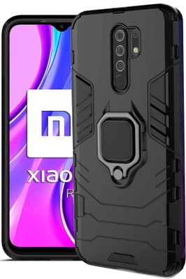 SHINESTAR. Back Cover for Redmi 9 Prime, Poco M2(Black, Pack of: 1)