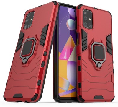 MOBIRUSH Back Cover for Samsung Galaxy M51(Red, Rugged Armor, Pack of: 1)