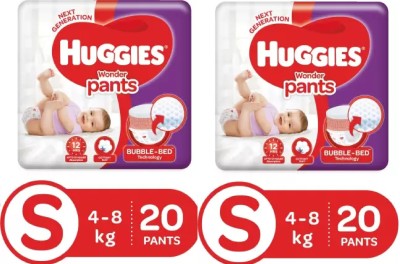 Huggies Wonder Pants diapers - S 20+20 - S(2 Pieces)