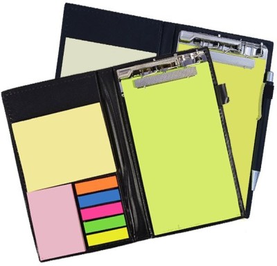 PAPERLLA Memo Neon and Lemon Green Note Pad Organiser/Memo Notebook Holder for Office and Gifting Purpose(Set of 2) Pocket-size Diary UNRULED 50 Pages(Black, Green, Pack of 2)