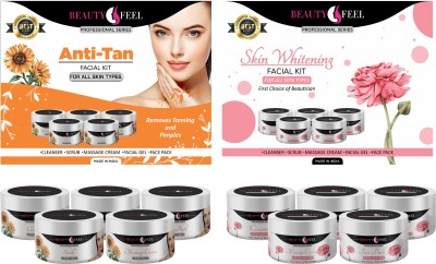 Beauty Feel Anti tan Skin Whitening Facial kit, Professional Series SD facial for Glowing Skin (550 gm)(2 x 275 g)