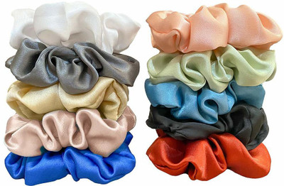 NNR Satin scrunchies Rubber Band(Multicolor)