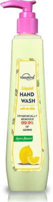 vasokind Liquid Hand Wash with Lemon Flavour for Best hygiene Hand Wash Pump Dispenser(500 ml)