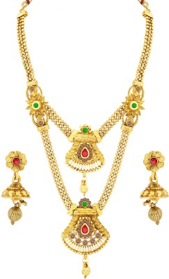 NM CREATION Alloy Gold-plated Multicolor Jewellery Set(Pack of 1)