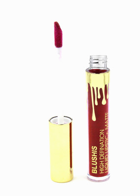BLUSHIS High Defination Non Transfer Liquid Matte Lipstick(matte maroon, 7 ml)