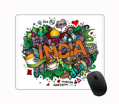 ARTBUG Designer Printed Non-Slip Soft Mouse Pad for Optical/Laser Mouse (23cm x 19cm)- 493 Non Slip Base Mousepad(Multicolor)