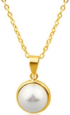 RATAN BAZAAR South Sea Pearl Pendant Original Pearl stone 5.25 ratti stone Astrological Purpose for unisex Gold-plated Pearl Stone Pendant