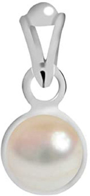 RATAN BAZAAR Silver Pearl Stone Pendant