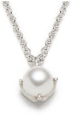 Jaipur Gemstone Pearl Stone Pendant 5.00 carat Pearl / Moti Stone Certified & Asrological Purpose for men & women Silver Pearl Stone Pendant