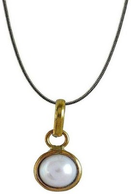 KUNDLI GEMS south sea Pearl Pendant natural 6.00 carat stone Pearl / moti Stone Unheated & Untreated and Certified for unisex Gold-plated Pearl Stone Pendant