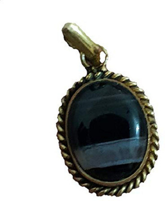 RATAN BAZAAR Natural Sulemani Hakik / Agate stone Pendant 5.00 carat stone Hakik Certified Stone Astrological Purpose for unisex Gold-plated Agate Stone Pendant