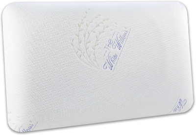 The White Willow Regular Medium Firm Orthopaedic Memory Foam Motifs Sleeping Pillow Pack of 1(Multicolor)