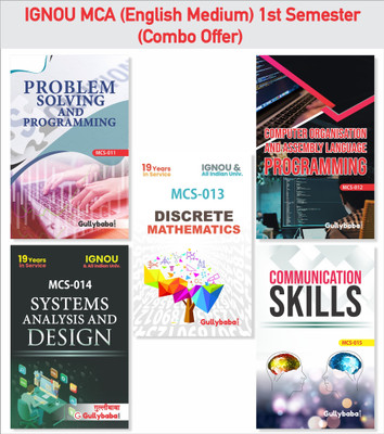 Gullybaba IGNOU MCA MCS-11 MCS-12 MCS-13 MCS-14 MCS-15 (English Medium) First Year COMBO Of IGNOU Help Books With Solved Previous Years Question Papers Important Exam Notes(Paperback, Gullybaba.com Panel) Gullybaba IGNOU MCA MCS-11 MCS-12 MCS-13 MCS-14 MCS-15 (English Medium) First Year COMBO Of IGNOU Help Books With Solved Previous Years Question Papers Important Exam Notes(Paperback, Gullybaba.com Panel)