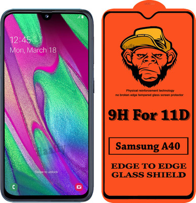 CRodible Edge To Edge Tempered Glass for Samsung Galaxy A40(Pack of 1)