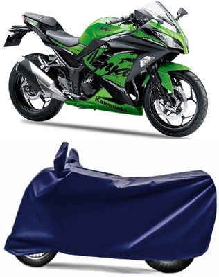 Swarish Two Wheeler Cover for Kawasaki(Ninja 300, Blue)