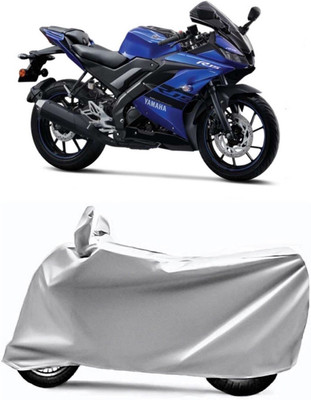 V VINTON Two Wheeler Cover for Yamaha(R15 V3, Silver)