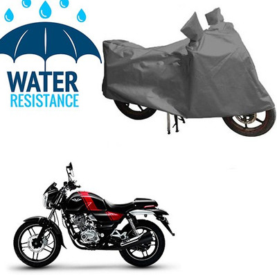 saanvi Waterproof Two Wheeler Cover for Bajaj(V 150, Grey)