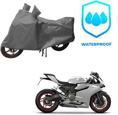 saanvi Waterproof Two Wheeler Cover for Ducati(899 Panigale, Grey)
