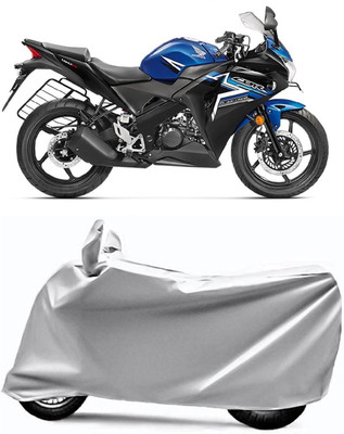 V VINTON Two Wheeler Cover for Honda(CBR 150R, Silver)