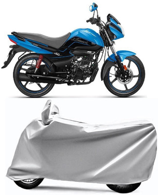 PVSTAR Two Wheeler Cover for Hero(Splendor I Smart, Silver)