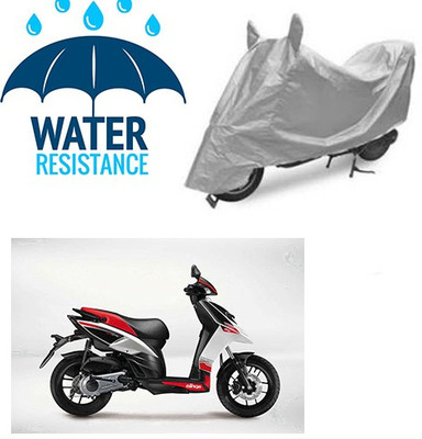 RPSENTTERPR Waterproof Two Wheeler Cover for Aprilia(SR 125, Silver)
