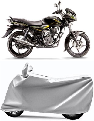 AUCTIMO Two Wheeler Cover for Bajaj(Discover, Silver)