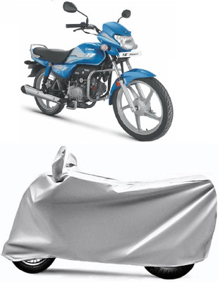 PVSTAR Two Wheeler Cover for Hero(HF, Silver)