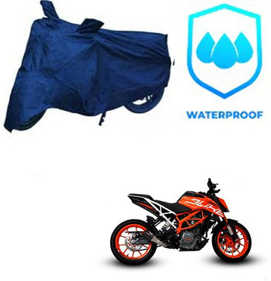 Motoren Waterproof Two Wheeler Cover for KTM(Duke 390, Blue)