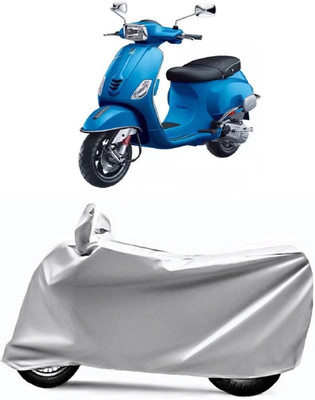 V VINTON Two Wheeler Cover for Piaggio(Vespa, Silver)