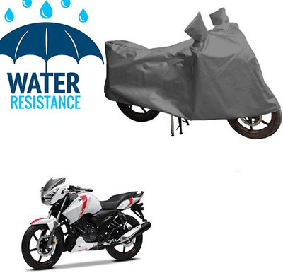 saanvi Two Wheeler Cover for TVS(Apache RTR 160, Grey)