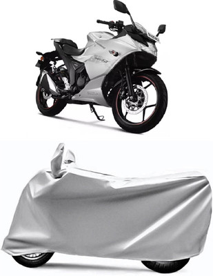 V VINTON Two Wheeler Cover for Suzuki(Gixxer SF, Silver)