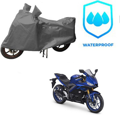 saanvi Waterproof Two Wheeler Cover for Yamaha(YZF R25, Grey)