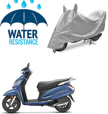 saanvi Waterproof Two Wheeler Cover for Honda(Activa 125, Silver)
