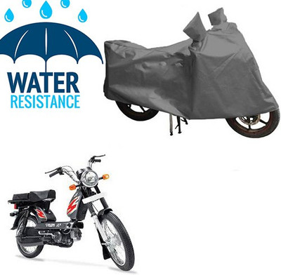 saanvi Waterproof Two Wheeler Cover for TVS(Heavy Duty Super XL, Grey)