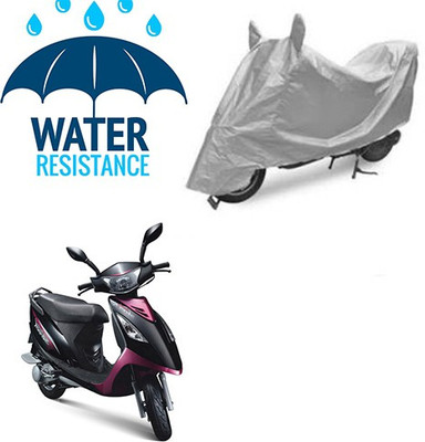 RPSENTTERPR Waterproof Two Wheeler Cover for TVS(Scooty Streak, Silver)