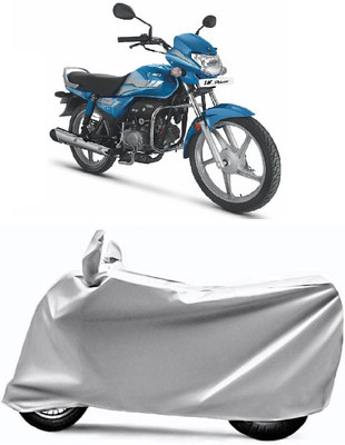 PVSTAR Two Wheeler Cover for Hero(HF Deluxe, Silver)