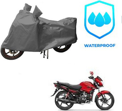 RPSENTTERPR Waterproof Two Wheeler Cover for Hero(Glamour FI, Grey)