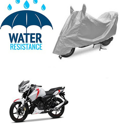 RPSENTTERPR Waterproof Two Wheeler Cover for TVS(Apache, Silver)